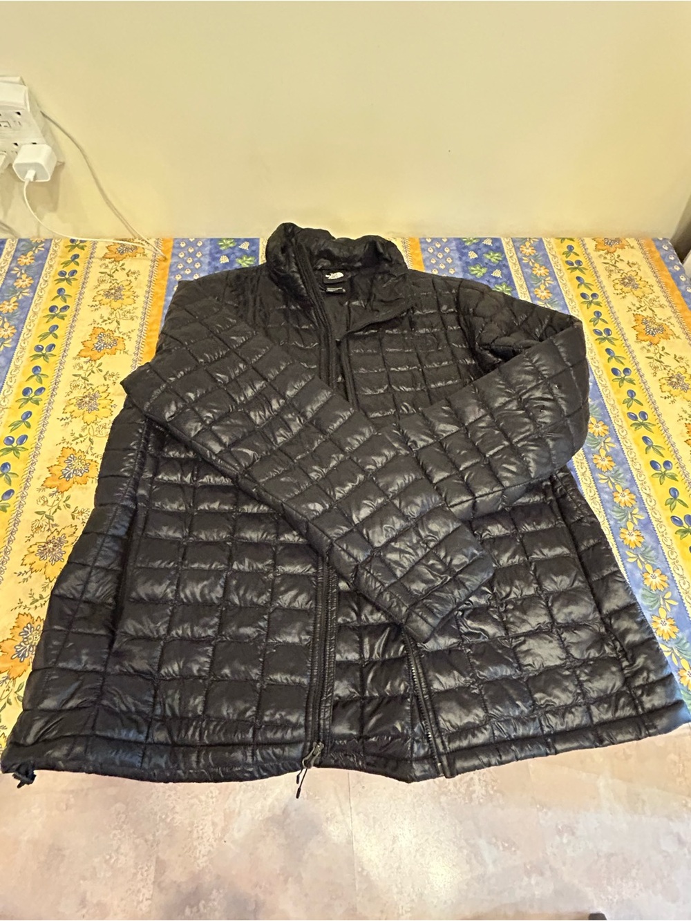 North Face Thermoball Black Quilted Lightweight Black Puffer Jacket XL